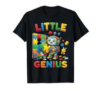 Little Genius Robot Puzzle Builder Kids Design T-Shirt