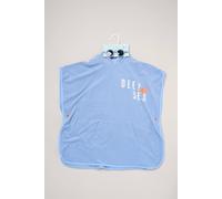 Little Gent Boy's Shark Towelling Poncho, Swim Shorts & Sunglasses Set in Blue | Size: 4 Years Little Gent Blue 4 Years