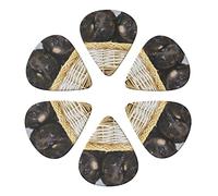 Little german shepherd dog 6 Pack Guitar Picks with Organizer Storage Box, Thin-Medium-Heavy Picks Handmade Plectrums Guitar Plectrums Bass Ukulele Picks Acoustic Guitar Lovers Gift