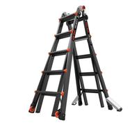 Little Giant Ladders 1304-018 Velocity PRO Multi-purpose Ladders, 5 Tread, Superior Anodised Finish, EN131