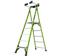 Little Giant Ladders 5 Tread Fortress GRP Fibreglass Platform Step Ladder, Platform Height 1.38m, Closed Height 2.81m