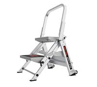 Little Giant Ladders, Safety Step, 2-Step, 2 foot, Step Stool, Aluminum, Type 1A, 300 lbs weight rating, (10210BA)