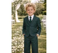 Little Giants Boy's Forest - 5 Piece Dark Green Child Suit | Size: 11 Years Little Giants Dark Green 11 Years