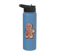 Little Gingerbread Man Bitten in The Arm Stainless Steel Insulated Water Bottle