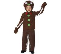 Little Gingerbread Man Child Christmas Fancy Dress Party Costume