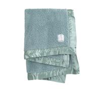 Little Giraffe Baby Blanket - Chenille Soft Blanket with Satin Trim - Baby Stroller Blanket - Newborn Baby Essentials & Gifts - 29" x 35" - Sage