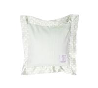 Little Giraffe Luxe Duo Geometric Circle Pillow (Celadon/ White)
