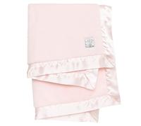 Little Giraffe Posh Mink Baby Blanket - Double-Sided Ultra Soft Plush Fabric, for New Moms, Newborn Must-Have for Girls, Cozy & Cuddly Comfort Blanket, 29" x 35", Pink