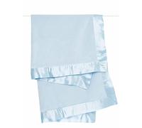 Little Giraffe Velvet Deluxe Baby Blanket (Blue)