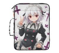 Little Girl Anime Nurse File Folder Organizer 7 Pockets A4 Letter Size with Zipper Closure for Office Folders for Documents