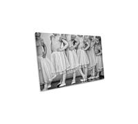 Little Girl Ballerina Performance Canvas Wall Art Picture Print CanvasGeeks Grey W24 inch x H16 inch x D20mm