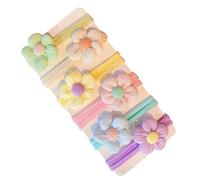 Little Girl Hair Ties - 6 Piece Cute Elastic Scrunchies | Thick Curly Ponytail Holder Accessories Tool for Toddler Kids Teen Daily Fashion