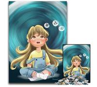 Little Girl Piece Jigsaw Puzzle Challenging Puzzles Ideal for Family Fun RelaxationHoliday Gifts 1000 PCS(75x50cm)