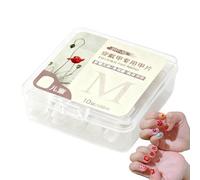 Little Girl Press on Nails | Flexible Reusable with Case | Thin Artificial Nails for Kids - for Christmas Costume Party Birthday Stage School Event Photography