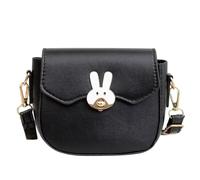 Little Girls Cute Crossbody Purses - Kids PU Handbags Shoulder Bag Diverse Colors Messenger Bag for Kids Girls Toddlers Gifts (Black)