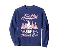 Little Girls Gymnastics Handstand Gymnast Christmas Sweatshirt