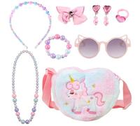 Little Girls Handbag - Heart-Shaped Cute Mini Travel Shoulder Bags Wallet Bag Crossbody Pouch Coin Purse for Keys Cards Fluffy Handbag Adorable Gift for Kids Toddler Girls (Color-2, One Size)