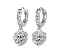 Little Girls Hoop Earrings Buckles European And American Fashion Copper Inlaid Zircon Female Earrings (Gold, One Size)