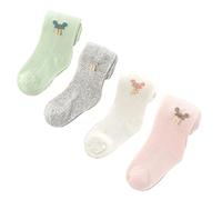 Little Girls Mesh Leggings 2/4 Pack, School Toddlers Kids Footed Legging Pantyhose Stocking, Breathable Sweat-Absorptive Tights for 0-6 Years Old (4 Pack,XL)