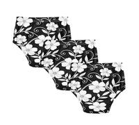 Little Girls Potty Training Must Haves Pants Absorb Water Vintage White Flowers Black Nighttime Training Pants