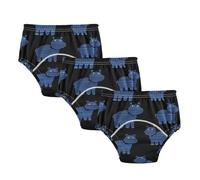 Little Girls Potty Training Must Haves Pants Leakproof Striped Hippo Blue Ribbed Black Overnight Training Pants