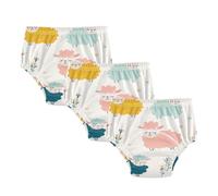 Little Girls Potty Training Panties Soft Cotton Funny Ocean Lambs Boxer Briefs Underwear Potty Training