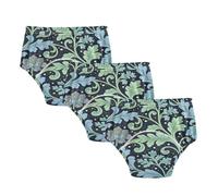 Little Girls Sleep Training Pants Soft Cotton Seaweed Leaf Blue Flower William Morris Overnight Potty Training