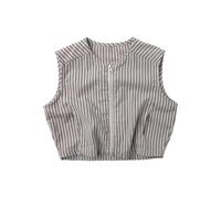 Little Girls Sleeveless Top Summer Play Breathable Soft Blend Casual Tee Shirt, Ruffle Floral Print Design Cute Comfortable Lightweight Everyday Wear Outdoor #D Brown