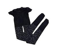 Little Girls Tights Kids Fishnet Stockings Glitter Tights Sparkle Rhinestone Legging Mesh Socks Hollow Out Pantyhose (A-Black, One Size)