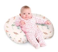 Little Grape Land Nursing Pillow Soft 100% Cotton Breastfeeding Pillow with Breathable Muslin Removable Cover, Wetland Wings Breast Feeding Pillows for Babies 0-12 Months with Protective Zipper