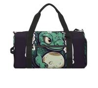 Little Green Dragon's Egg Gym Bag for Men Women Water Resistant Duffle Bag Travel Lightweight Bag for Travel Sports, white, One Size