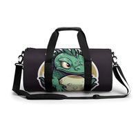Little Green Dragon's Egg Gym Bag for Men Women Water Resistant Duffle Bag Travel Lightweight Bag for Travel Sports, white, 17.7in/9in/9in