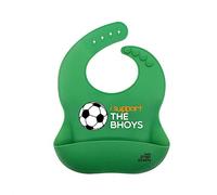 Little Green Giraffe Celtic FC Baby Gift 'I support the Bhoys', Celtic FC Football Baby Feeding Bib - 100% Silicone
