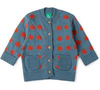 Little Green Radicals Apple A Day Kids Knitted Cardigan -