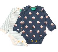 Little Green Radicals Baby 100% Organic Cotton Bodysuit set 2pk -