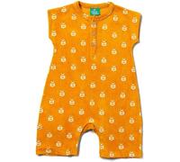 Little Green Radicals Bee Baby Kids 100% Organic Cotton Towel Romper - - Size: 6-12m