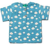 Little Green Radicals Cloud Baby Kids 100% Organic Cotton Henley Top -