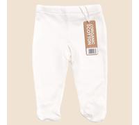 Little Green Radicals Natural Footed Baby Trousers