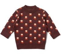 Little Green Radicals Owl Kids 100% Organic Cotton Knit Jumper -