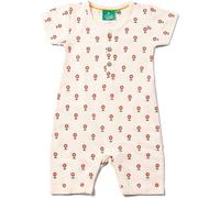 Little Green Radicals Red Flowers Baby 100% Organic Cotton Romper - - Size: 0-3m