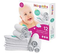 Little Gubbins Reusable Bamboo Cotton Baby Wipes 12 Pack