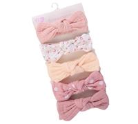 Little Hair Bows Headbands Set Of 5 Stretchy Soft Knot Elastic Headbands
