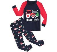 Little Hand Toddler Boys Christmas Pyjamas Sets Kids Long Sleeve Xmas Tractor Pjs Cotton Sleepwear Boys Clothes Age 6-7 Years