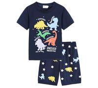 Little Hand Toddler Boys Dinosaur Print Pyjamas Sets Kids Short Sleeve Pjs Boys Cotton Sleepwear Baby Clothes Outfit Age 6-7 Years