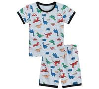 Little Hand Toddler Boys Dinosaur Print Pyjamas Sets Kids Short Sleeve Pjs Boys Cotton Sleepwear Nightwear Baby Clothes Age 6-7 Years