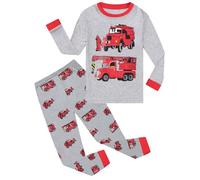 Little Hand Toddler Boys Fire Truck Pyjamas Sets Kids Long Sleeve Pjs Sleepwear Nightwear Boys Clothes Age 1-2 Years