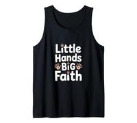Little Hands Big Faith Christian Kids Nursery Tank Top