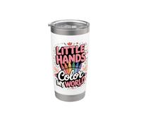 Little Hands Color My World Pediatric Nurse Pediatric Nurse Stainless Steel Insulated Tumbler
