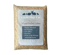 Little Hay Co Wood Pellet Litter | Dust Free, Highly Absorbent, and Effective Natural Odour Control for Cats and Small Animals | Premium Biodegradable and Eco-Friendly | Made in the UK | 15kg Bag