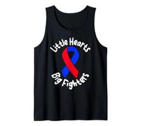 Little Hearts Big Fighters CHD Awareness Support Design Tank Top
